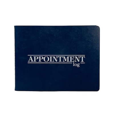 2027 Medical Arts Press® 8 1/2 x 11 2 Column Daily Appointment Log, Blue (3109827)