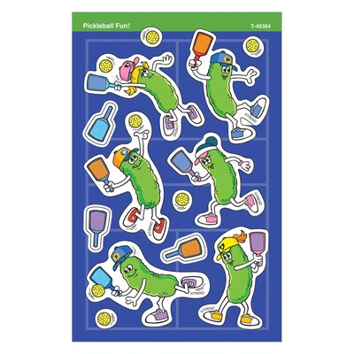 Trend Enterprises Pickleball Fun! superShapes Stickers - Large, Multicolored, 104/Pack, 6/Packs/Bundle (T-46364-6)