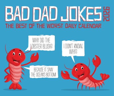 2026 Willow Creek Bad Dad Jokes 6.18" x 1.34" Daily Day-to-Day Calendar (53942X)