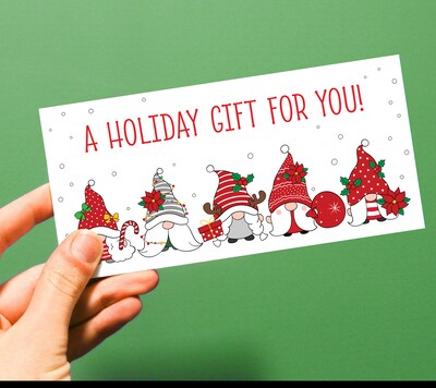 Great Papers! Gnome Holiday Money Cards Stationary Kit, 12/Pack (2025048)