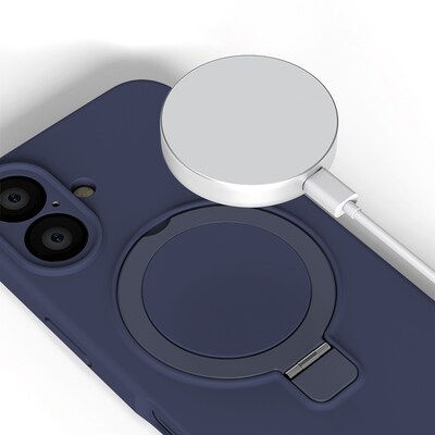 SaharaCase Venture MagSafe Phone Case for iPhone 16 Plus, Shock Absorbing, Midnight Blue (CP00653)