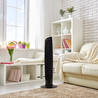 Black & Decker 36" Oscillating Tower Fan, 3-Speed, Black (BFTR36B)