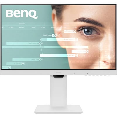 BenQ 23.8 Eye-Care FHD IPS 75Hz Monitor, HDR10, Adaptive Sync, Built-In Speaker, Height Adjustable, White (GW2486TC)