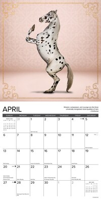 2025 Willow Creek Horse Yoga 12" x 12" Monthly Wall Calendar (43370)