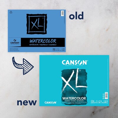 Canson XL Series 15" x 11" Watercolor Sketch Pad, 30 Sheets/Pad (MCXC10051094203)