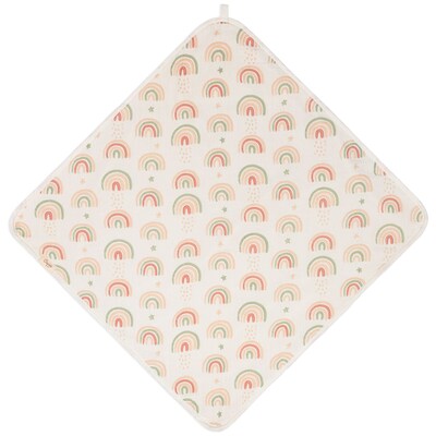 Crane Baby Parker Baby Hooded Towel, Rainbow (BC-100HT-2)