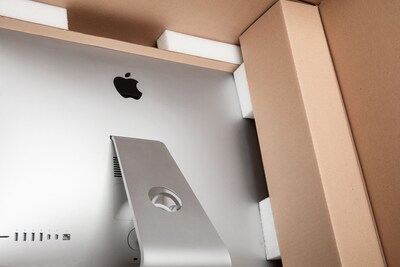 30" x 26" x 11" Heavy Duty iMac 27" Shipping Box, 275# Mullen Rated, Kraft (E03114)