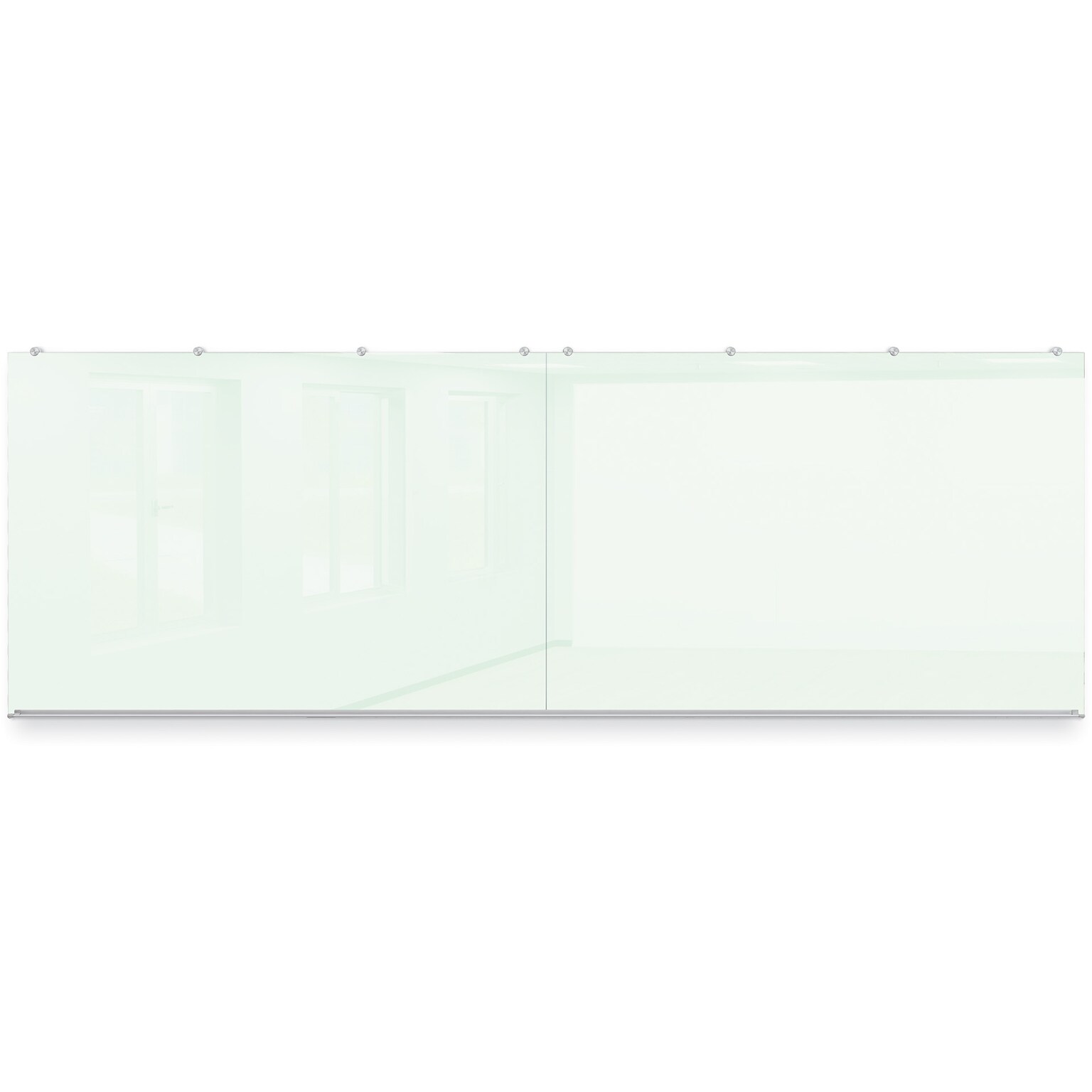MooreCo Rapport Commercial Series Glass Dry Erase Board, 4H x 12W (GWA412-GLOSSWHITE)