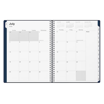2026–2027 Staples 8" x 11" Academic Weekly and Monthly Appointment Book, Navy (ST60358-27)