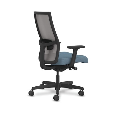 HON Ignition 2.0 Mesh/Fabric Swivel Task Chair, Fog/Carolina/Black (HONI2MM2AFH21BT)