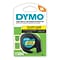DYMO LetraTag 91332 Plastic Label Maker Tape, 1/2 x 13, Black on Yellow (91332)
