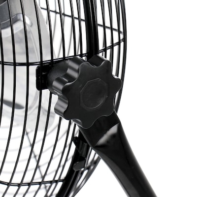 Vie Air 12" Industrial Floor Fan, 3-Speed, Black, 2/Pack (938121967M)