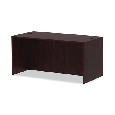 Alera™ Valencia Series Executive Suites in Mahogany, Straight Front Desk Shells, 60"W