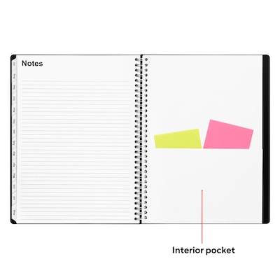 2026–2027 Staples 8" x 11" Academic Weekly and Monthly Appointment Book, Black (ST25499-27)