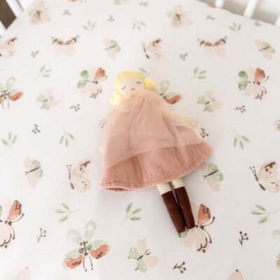 Cane Baby Parker Fitted Crib Sheet, Butterfly (BC-100CFS-6)