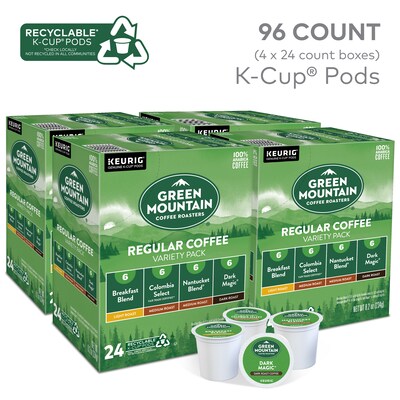 Green Mountain Variety Pack Coffee Keurig® K-Cup® Pods, 96/Carton (GMT6501CT)