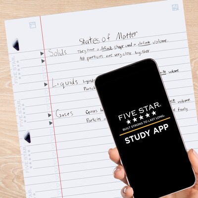 Five Star Reinforced Wide Ruled Filler Paper, 8 x 10.5, 3-Hole Punched, 80 Sheets/Pack (150002/150