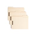 Smead Fastener File Folders, 2 Fasteners, Reinforced 1/3-Cut Tab, Letter Size, Manila, 50/Box (14537