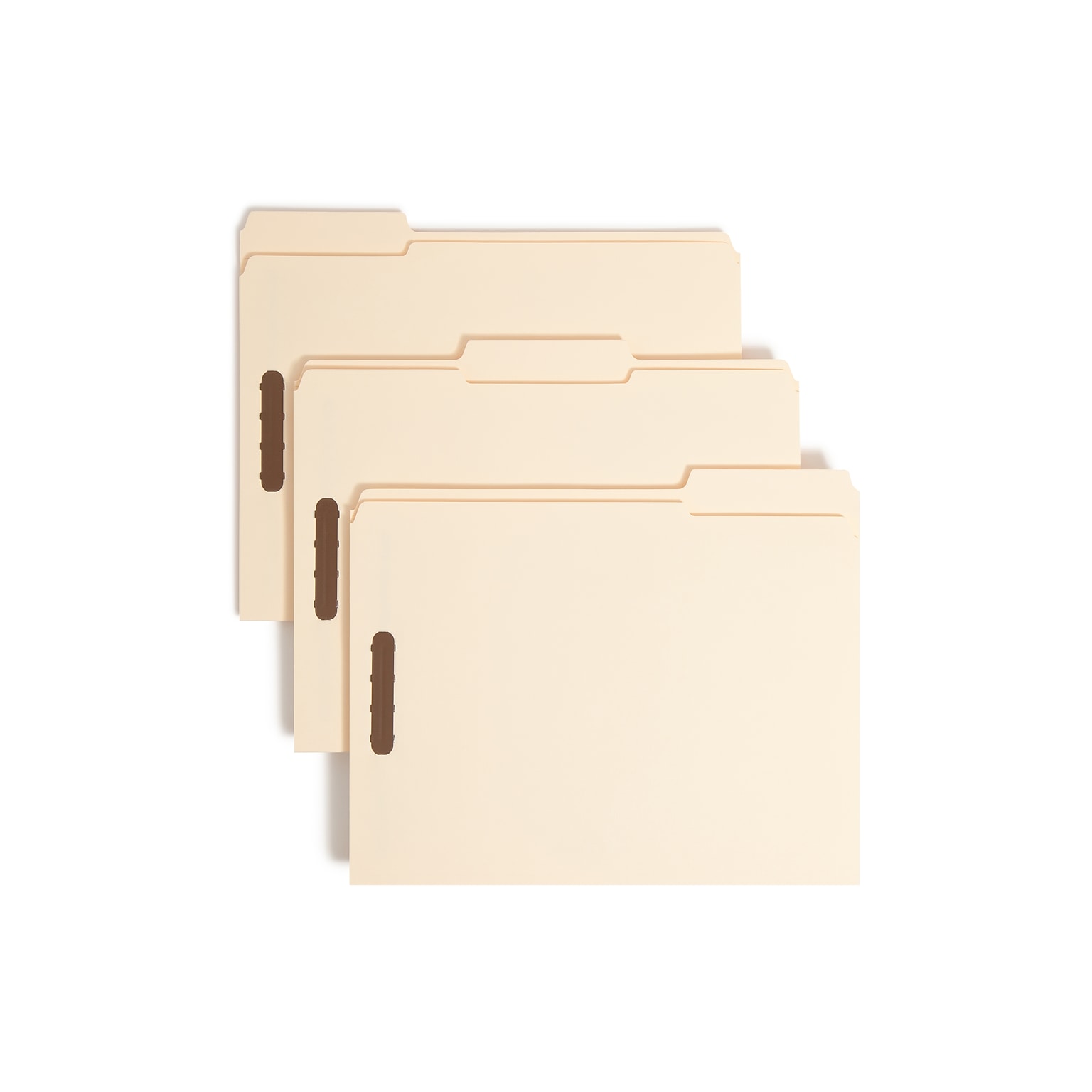 Smead Fastener File Folders, 2 Fasteners, Reinforced 1/3-Cut Tab, Letter Size, Manila, 50/Box (14537)