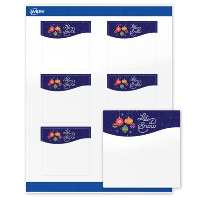 Avery Square Multipurpose Labels, 3 x 3, White, 60/Pack (19479370447)
