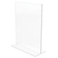 Deflecto Classic Image Double-Sided Sign Holder, 8.5" x 11", Clear Plastic (69201)