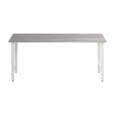 Bush Business Furniture Hustle 72W Computer Desk with Metal Legs, Platinum Gray (HUD172PG)