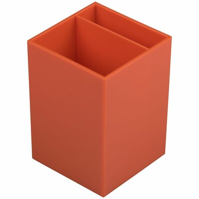 JAM Paper 3-Piece Desk Organizer Set, Plastic, Orange (337841ORS)