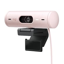 Logitech Brio 500 HD Webcam, 4 Megapixels, Rose (960-001432)