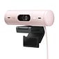 Logitech Brio 500 HD Webcam, 4 Megapixels, Rose (960-001432)