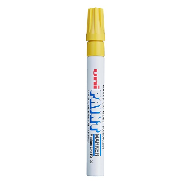 uni PAINT PX-20 Oil-Based Marker, Medium Tip, Yellow (63605)