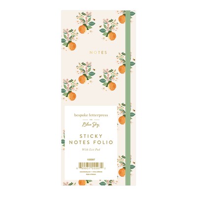 Blue Sky Bespoke Sticky Notes Combo Pack, Mini Oranges, 50 Sheet/Pad, 4 Pads/Pack (155597)