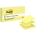 Post-it Pop-up Notes, 3 x 3, Canary Collection, Lined, 100 Sheet/Pad, 6 Pads/Pack (R335)