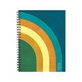 2024-2025 Willow Creek Retro Rainbow 6.5 x 8.5 Academic Weekly & Monthly Planner, Paper Cover, Mul
