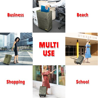 Dbest Smart Cart Travelux Shopper, Olive (01-678MB)