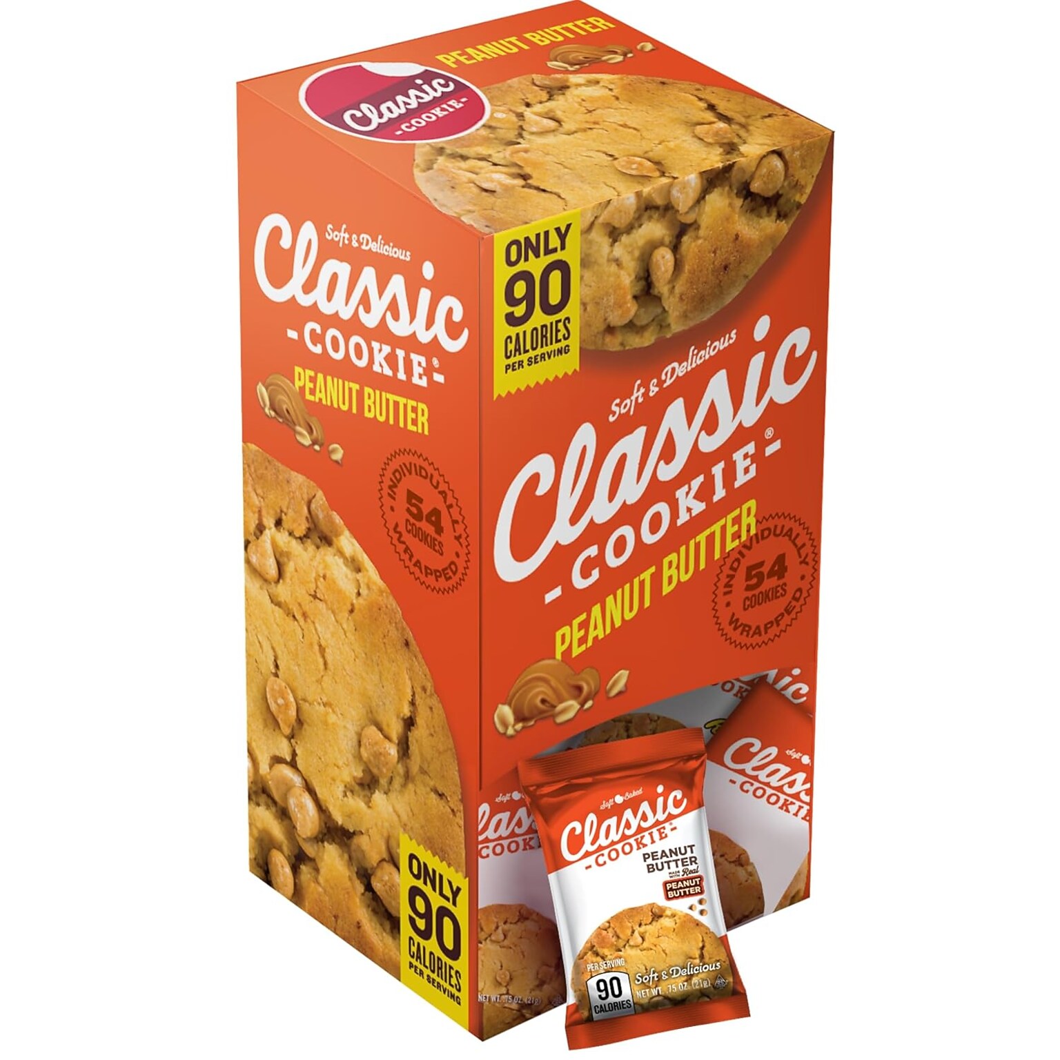 Classic Cookie Peanut Butter Cookies, .75 oz., 54/Pack (220-02863)