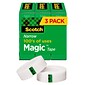 Scotch® Magic™ Invisible Tape, 1/2" x 36 yds., 3 Rolls (810H3)