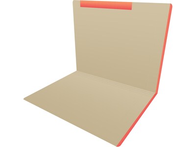 Medical Arts Press Heavy-Duty End Tab File Folder, Straight Cut, Letter-Size, Manila, 50/Box (S-0946