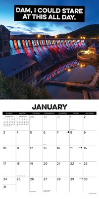 2027 Willow Creek The Best Dams 12" x 12" Monthly Wall Calendar, Assorted Colors (62586)