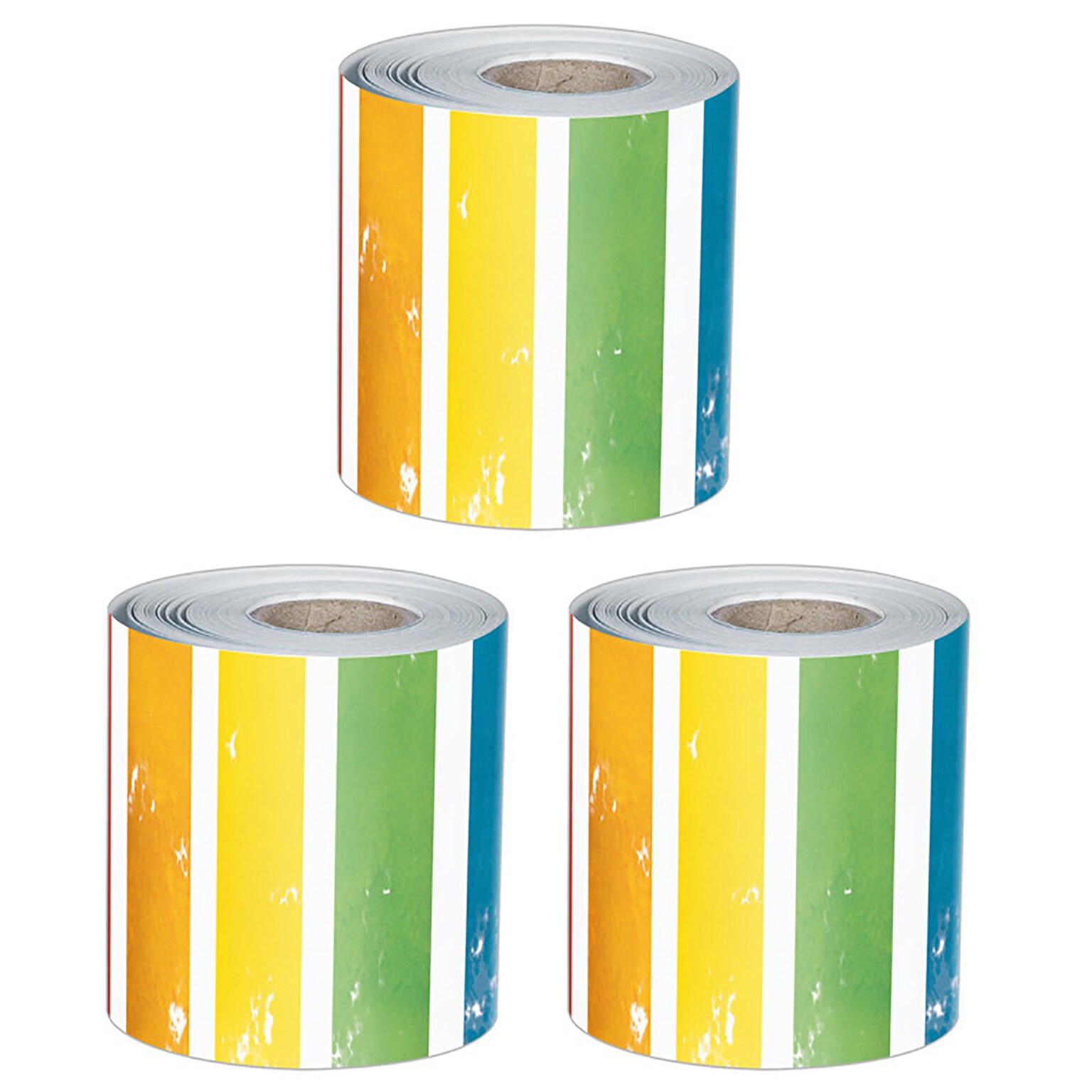 Carson Dellosa Education All Are Neighbors Rolled, 3 x 65, Stripes, 3/Bundle (CD-108517-3)