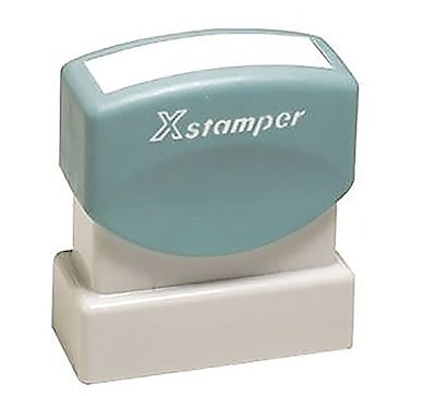 Xstamper 2-Color Title Stamps, PAID Blue/Red Ink (036029)