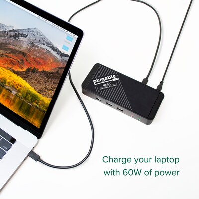 Plugable USB-C Docking Station with Power Delivery / Charging (2KH718)