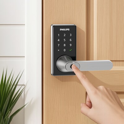 Philips Wi-Fi Smart Deadbolt Lock/Lever All in One Combo with Fingerprint Reader