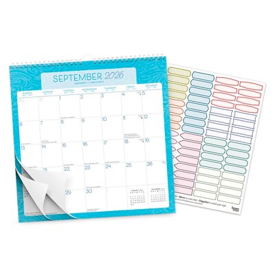 2026 BrownTrout Seaside Currents 12" x 12" Monthly Wall Calendar (9798330705498)