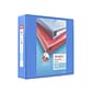 Staples Heavy Duty 3" 3-Ring View Binder, D-Ring, Periwinkle (ST56292-CC)