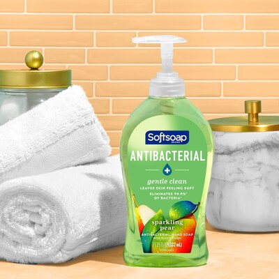 Softsoap Antibacterial Liquid Hand Soap Refill, Crisp Clean - 1.0 Gal
