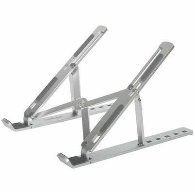 Targus 9.13 x 5.5 Aluminum Adjustable Laptop/Tablet Stand, Silver (AWE810GL)