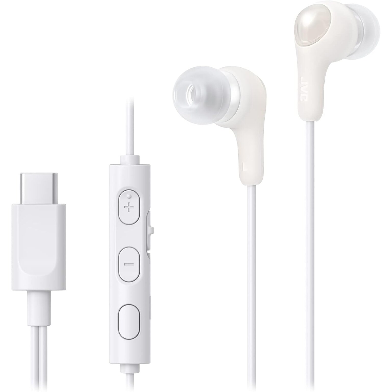 JVC Gumy Connect Earbuds, White (HAFR9UCW)