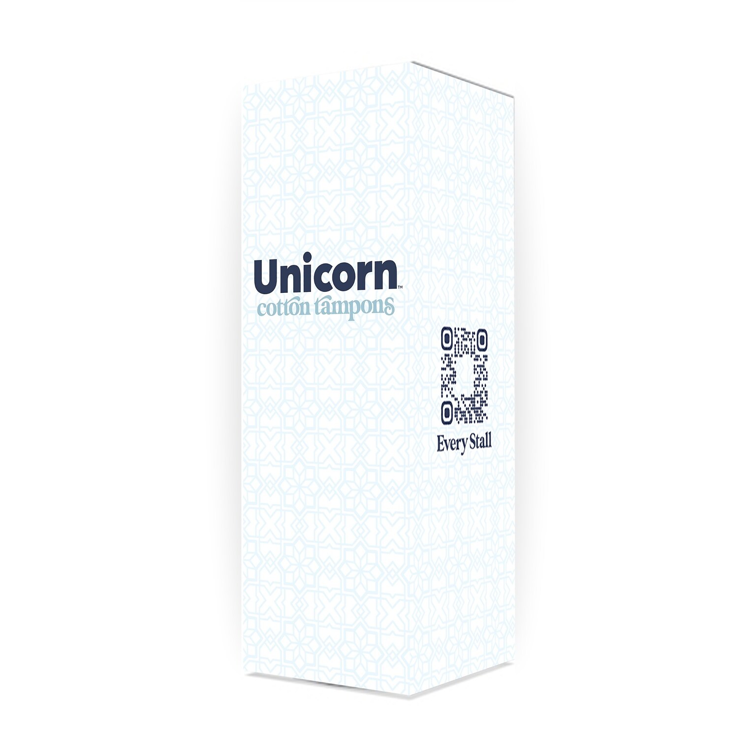 Unicorn Regular Cotton Tampons, Plant-Based Applicator, 60/Box, 6 Boxes/Carton (TOP-08159)