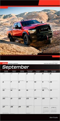 2026 BrownTrout Ram Trucks 12" x 12" Monthly Wall Calendar (9798330701797)