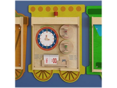 Flash Furniture Bright Beginnings Telling Time STEAM Wall Activity Board (MK-ME09609-GG)